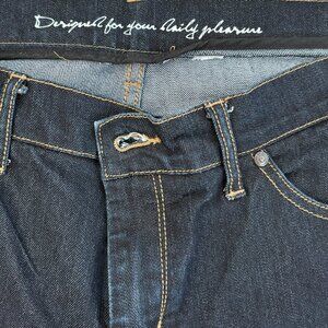 i Jeans By Buffalo Women's Bootcut Dark wash Embroidery Black Rhinestones